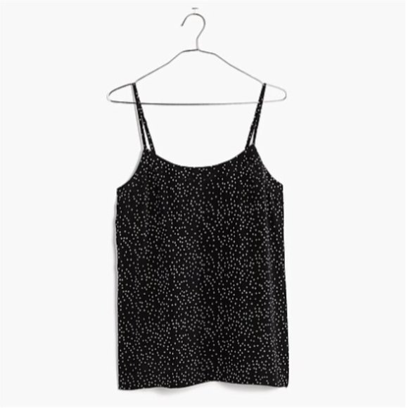 Madewell Silk Inset Cami in Dot Scatter - Picture 4 of 7